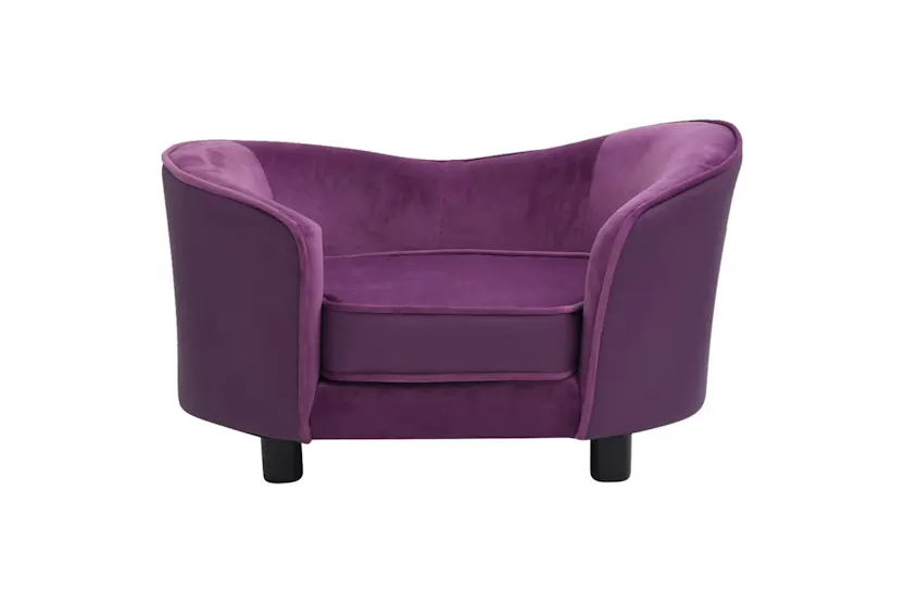 Vidaxl Dog Sofa Burgundy 69x49x40 Cm Plush And Faux Leather Vidaxl Dog Sofa Burgundy 69x49x40 Cm Plush And Faux Leather