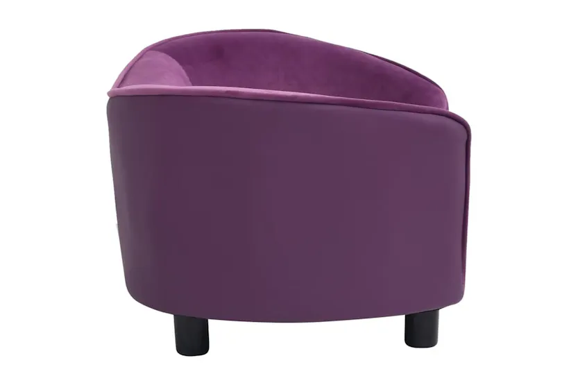 Vidaxl Dog Sofa Burgundy 69x49x40 Cm Plush And Faux Leather Vidaxl Dog Sofa Burgundy 69x49x40 Cm Plush And Faux Leather