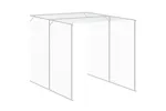 Vidaxl Chicken Cage With Run Light Grey 165x1271x181 Cm Galvanised Steel Vidaxl Chicken Cage With Run Light Grey 165x1271x181 Cm Galvanised Steel