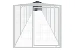 Vidaxl Dog House With Roof Anthracite 117x1221x123 Cm Galvanised Steel Vidaxl Dog House With Roof Anthracite 117x1221x123 Cm Galvanised Steel