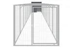 Vidaxl Dog House With Run Anthracite 110x1017x110 Cm Galvanised Steel Vidaxl Dog House With Run Anthracite 110x1017x110 Cm Galvanised Steel