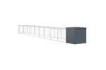 Vidaxl Dog House With Run Anthracite 110x1017x110 Cm Galvanised Steel Vidaxl Dog House With Run Anthracite 110x1017x110 Cm Galvanised Steel