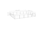 Vidaxl Dog Kennel Silver 20 M Steel Vidaxl Dog Kennel Silver 20 M Steel