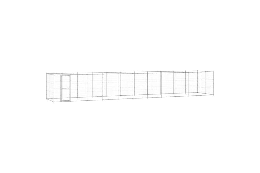 Vidaxl Outdoor Dog Kennel Galvanised Steel 2662 M Vidaxl Outdoor Dog Kennel Galvanised Steel 2662 M
