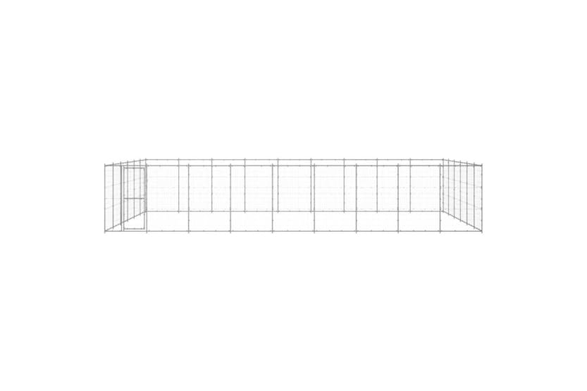 Vidaxl Outdoor Dog Kennel Galvanised Steel 6534 M Vidaxl Outdoor Dog Kennel Galvanised Steel 6534 M