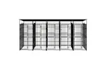 Vidaxl Outdoor Dog Kennel With Roof Steel 922 M Vidaxl Outdoor Dog Kennel With Roof Steel 922 M