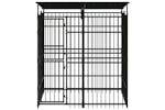 Vidaxl Outdoor Dog Kennel With Roof Steel 369 M Vidaxl Outdoor Dog Kennel With Roof Steel 369 M