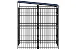 Vidaxl Outdoor Dog Kennel With Roof Steel 184 M Vidaxl Outdoor Dog Kennel With Roof Steel 184 M