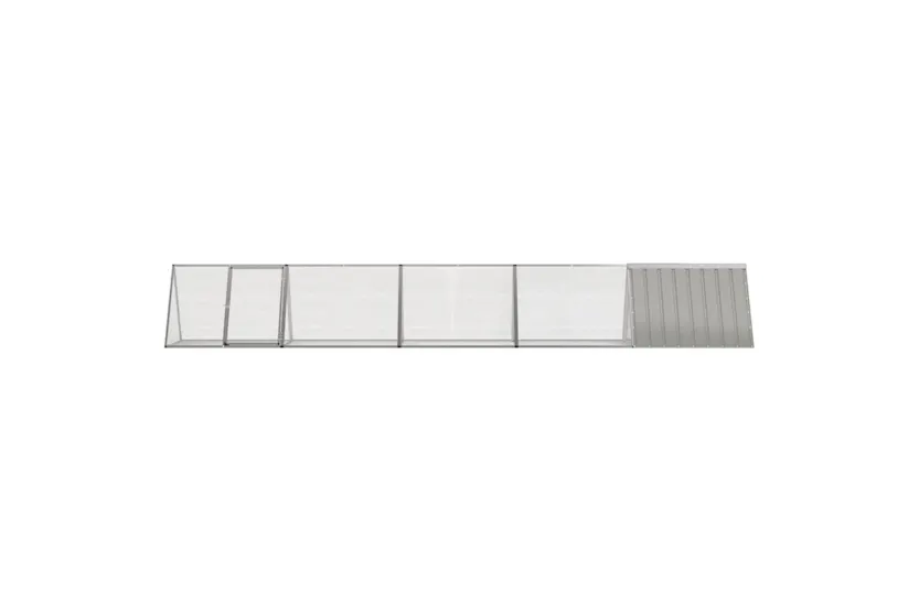 Vidaxl Rabbit Cage Grey 5045x805x71 Cm Galvanised Steel Vidaxl Rabbit Cage Grey 5045x805x71 Cm Galvanised Steel