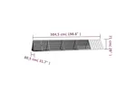 Vidaxl Rabbit Cage Grey 5045x805x71 Cm Galvanised Steel Vidaxl Rabbit Cage Grey 5045x805x71 Cm Galvanised Steel