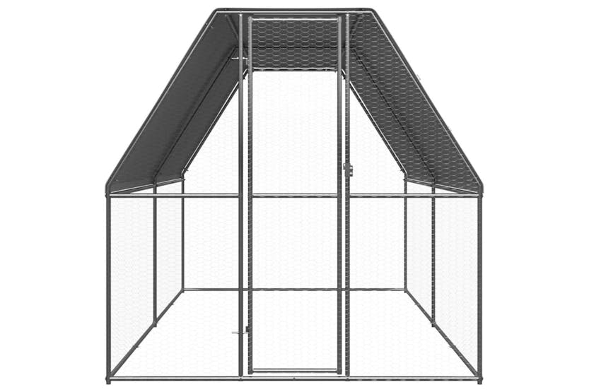 Vidaxl Outdoor Chicken Cage 2x4x2 M Galvanised Steel Vidaxl Outdoor Chicken Cage 2x4x2 M Galvanised Steel