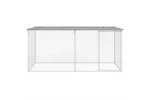 Vidaxl Chicken Cage With Roof Light Grey 203x98x90 Cm Galvanised Steel Vidaxl Chicken Cage With Roof Light Grey 203x98x90 Cm Galvanised Steel