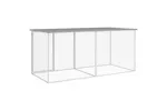 Vidaxl Chicken Cage With Roof Light Grey 203x98x90 Cm Galvanised Steel Vidaxl Chicken Cage With Roof Light Grey 203x98x90 Cm Galvanised Steel