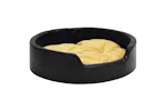 Vidaxl Dog Bed Black And Yellow 99x89x21 Cm Plush And Faux Leather Vidaxl Dog Bed Black And Yellow 99x89x21 Cm Plush And Faux Leather