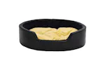Vidaxl Dog Bed Black And Yellow 99x89x21 Cm Plush And Faux Leather Vidaxl Dog Bed Black And Yellow 99x89x21 Cm Plush And Faux Leather
