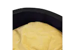 Vidaxl Dog Bed Black And Yellow 99x89x21 Cm Plush And Faux Leather Vidaxl Dog Bed Black And Yellow 99x89x21 Cm Plush And Faux Leather