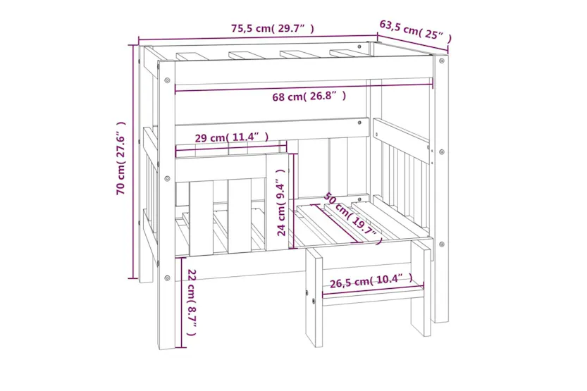 Vidaxl Dog Bed Grey 755x635x70 Cm Solid Wood Pine Vidaxl Dog Bed Grey 755x635x70 Cm Solid Wood Pine