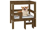 Vidaxl Dog Bed Honey Brown 555x535x60 Cm Solid Wood Pine Vidaxl Dog Bed Honey Brown 555x535x60 Cm Solid Wood Pine