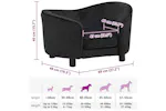 Vidaxl Dog Sofa Black 69x49x40 Cm Plush Vidaxl Dog Sofa Black 69x49x40 Cm Plush