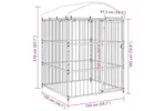Vidaxl Outdoor Dog Kennel With Roof 150x150x210 Cm Vidaxl Outdoor Dog Kennel With Roof 150x150x210 Cm