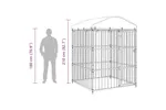Vidaxl Outdoor Dog Kennel With Roof 150x150x210 Cm Vidaxl Outdoor Dog Kennel With Roof 150x150x210 Cm