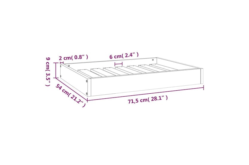 Vidaxl Dog Bed Honey Brown 715x54x9 Cm Solid Wood Pine Vidaxl Dog Bed Honey Brown 715x54x9 Cm Solid Wood Pine