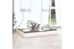 Vidaxl Dog Bed White 1015x74x9 Cm Solid Wood Pine Vidaxl Dog Bed White 1015x74x9 Cm Solid Wood Pine