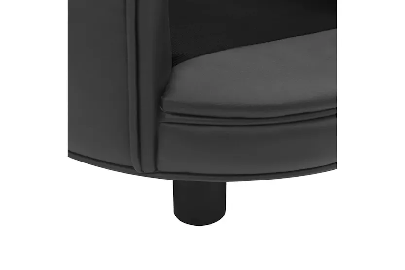 Vidaxl Dog Sofa Dark Grey 48x48x32 Cm Plush And Faux Leather Vidaxl Dog Sofa Dark Grey 48x48x32 Cm Plush And Faux Leather