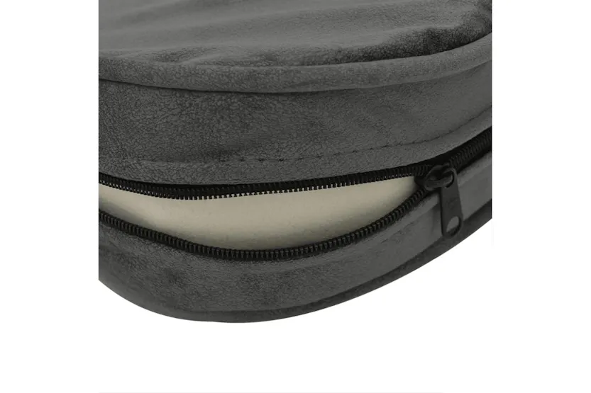 Vidaxl Dog Sofa Dark Grey 48x48x32 Cm Plush And Faux Leather Vidaxl Dog Sofa Dark Grey 48x48x32 Cm Plush And Faux Leather