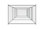 Vidaxl Dog Cage With Doors Grey 8x2x15 M Galvanised Steel Vidaxl Dog Cage With Doors Grey 8x2x15 M Galvanised Steel