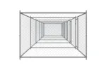 Vidaxl Dog Cage With Doors Grey 12x2x15 M Galvanised Steel Vidaxl Dog Cage With Doors Grey 12x2x15 M Galvanised Steel
