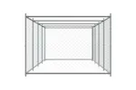 Vidaxl Dog Cage With Door Grey 8x2x15 M Galvanised Steel Vidaxl Dog Cage With Door Grey 8x2x15 M Galvanised Steel
