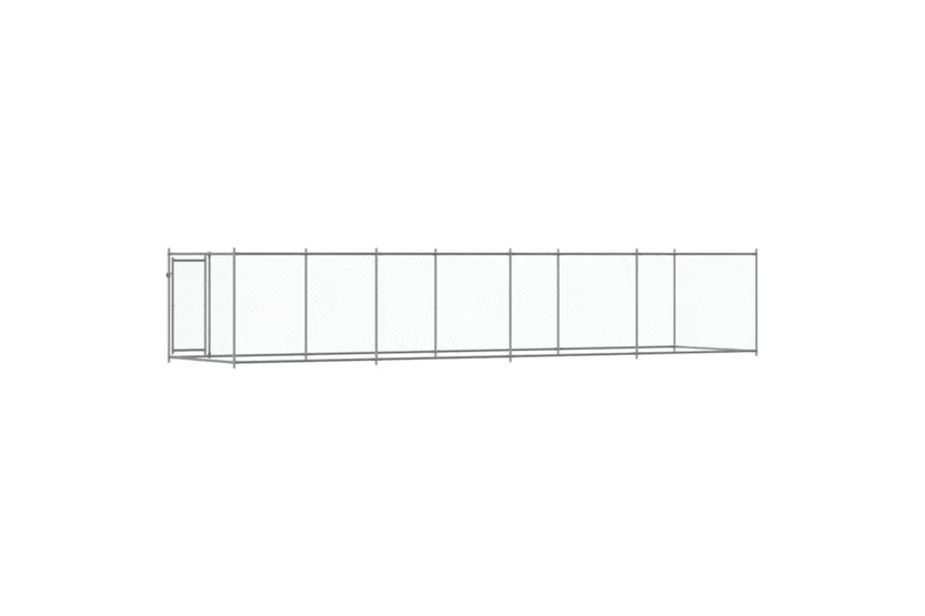 Vidaxl Dog Cage With Door Grey 8x2x15 M Galvanised Steel Vidaxl Dog Cage With Door Grey 8x2x15 M Galvanised Steel