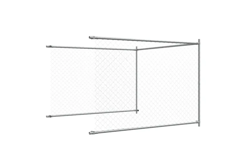 Vidaxl Dog Cage With Door Grey 8x2x15 M Galvanised Steel Vidaxl Dog Cage With Door Grey 8x2x15 M Galvanised Steel