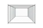 Vidaxl Dog Cage With Door Grey 12x2x15 M Galvanised Steel Vidaxl Dog Cage With Door Grey 12x2x15 M Galvanised Steel