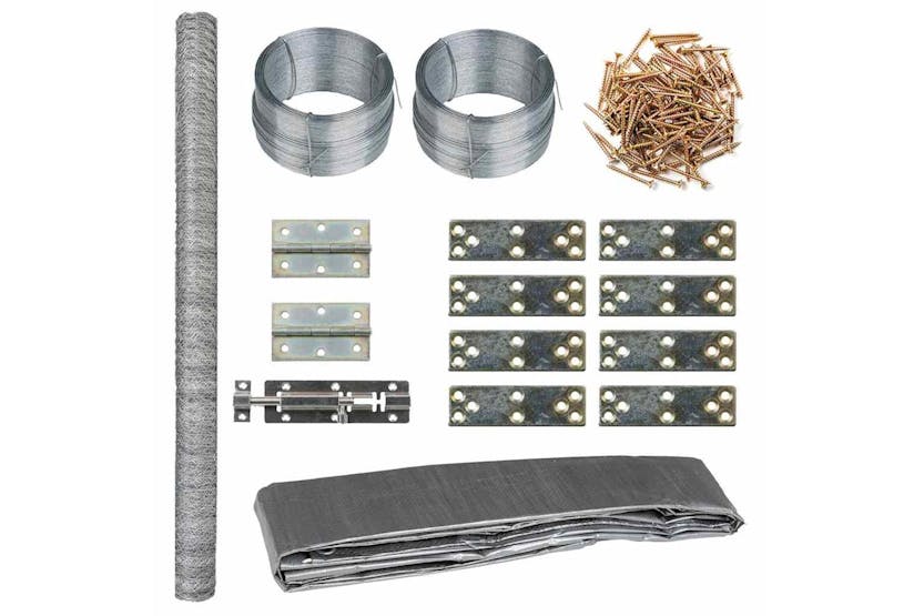 Vidaxl Chicken Cage 45x15x2 M Steel Vidaxl Chicken Cage 45x15x2 M Steel