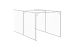 Vidaxl Dog House With Run Anthracite 110x609x110 Cm Galvanised Steel Vidaxl Dog House With Run Anthracite 110x609x110 Cm Galvanised Steel