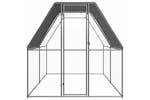 Vidaxl Chicken Cage 2x4x2 M Galvanised Steel Vidaxl Chicken Cage 2x4x2 M Galvanised Steel