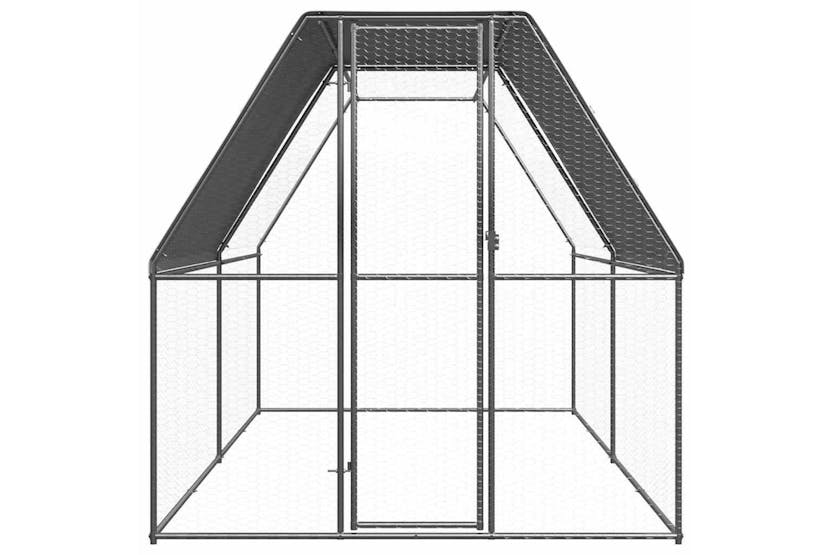 Vidaxl Chicken Cage 2x4x2 M Galvanised Steel Vidaxl Chicken Cage 2x4x2 M Galvanised Steel