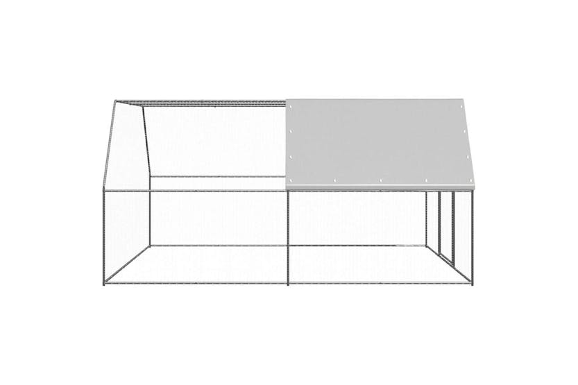 Vidaxl Chicken Cage 3x4x2 M Galvanised Steel Vidaxl Chicken Cage 3x4x2 M Galvanised Steel
