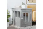 Vidaxl Dog Crate Furniture Concrete Grey 55x80x68 Cm Engineered Wood Vidaxl Dog Crate Furniture Concrete Grey 55x80x68 Cm Engineered Wood