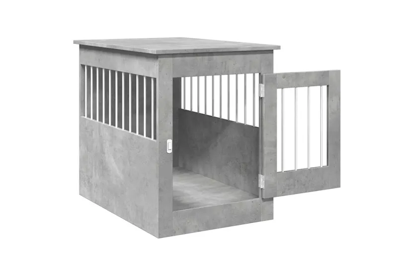 Vidaxl Dog Crate Furniture Concrete Grey 55x80x68 Cm Engineered Wood Vidaxl Dog Crate Furniture Concrete Grey 55x80x68 Cm Engineered Wood