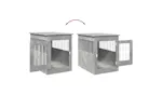 Vidaxl Dog Crate Furniture Concrete Grey 55x80x68 Cm Engineered Wood Vidaxl Dog Crate Furniture Concrete Grey 55x80x68 Cm Engineered Wood