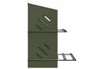 Vidaxl Chicken Nesting Box With 4 Compartments Olive Green Metal Vidaxl Chicken Nesting Box With 4 Compartments Olive Green Metal