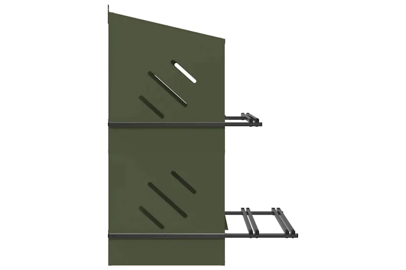 Vidaxl Chicken Nesting Box With 4 Compartments Olive Green Metal Vidaxl Chicken Nesting Box With 4 Compartments Olive Green Metal
