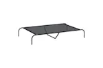Vidaxl Elevated Dog Bed Black 130x80x20 Cm Textilene And Steel Vidaxl Elevated Dog Bed Black 130x80x20 Cm Textilene And Steel
