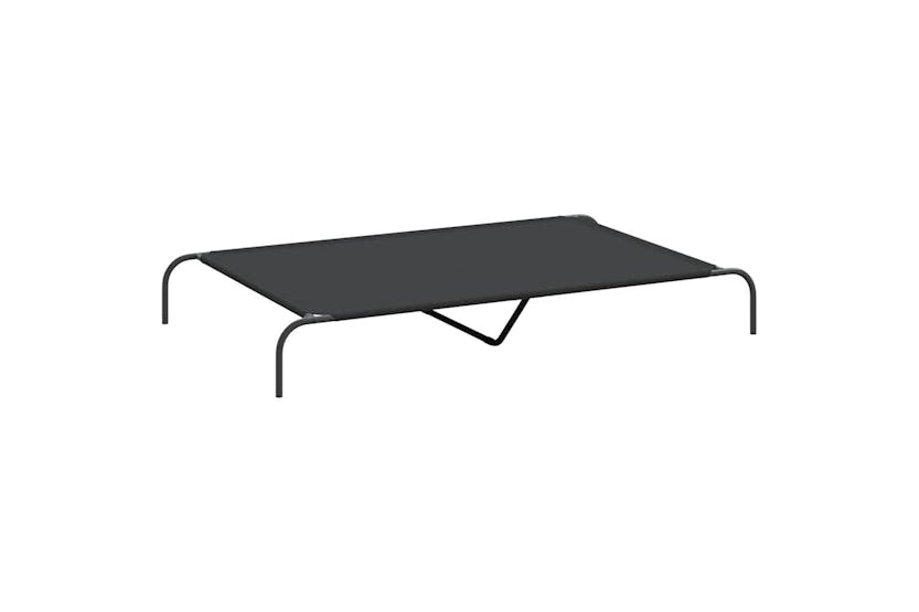 Vidaxl Elevated Dog Bed Black 150x90x20 Cm Oxford Fabric And Steel Vidaxl Elevated Dog Bed Black 150x90x20 Cm Oxford Fabric And Steel
