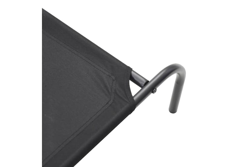 Vidaxl Elevated Dog Bed Black 150x90x20 Cm Oxford Fabric And Steel Vidaxl Elevated Dog Bed Black 150x90x20 Cm Oxford Fabric And Steel
