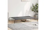 Vidaxl Elevated Dog Bed Grey 130x80x20 Cm Oxford Fabric And Steel Vidaxl Elevated Dog Bed Grey 130x80x20 Cm Oxford Fabric And Steel