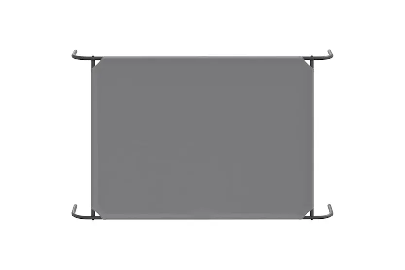 Vidaxl Elevated Dog Bed Grey 130x80x20 Cm Oxford Fabric And Steel Vidaxl Elevated Dog Bed Grey 130x80x20 Cm Oxford Fabric And Steel